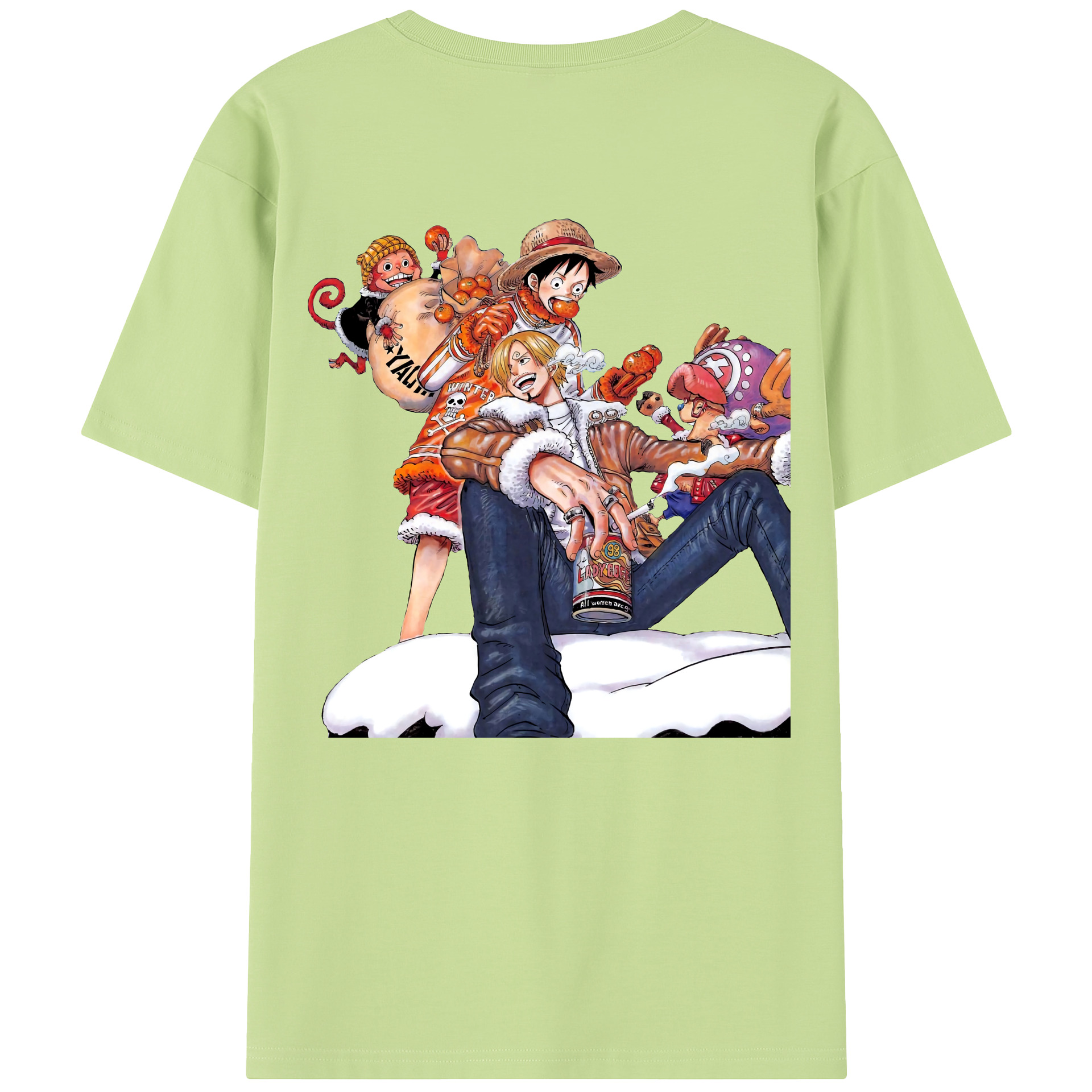 ワンピース サンジ ONE PIECE Sanji 綿100％半袖Tシャツ（背面プリント）